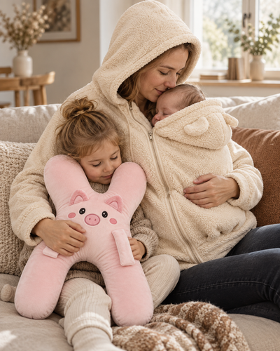 Kuschelstunde Känguru Hoodie und Reisebuddy gemeinsam